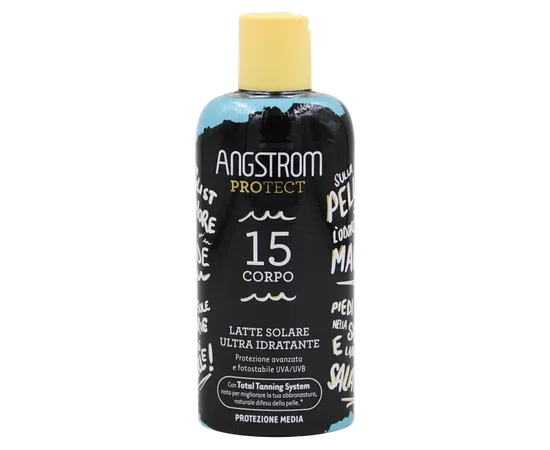 Angstrom Protect Ultra-feuchtigkeitsspendende Sonnenmilch LSF 15 Körper 200 ml