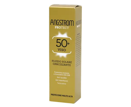 Angstrom Protect 50 Fluido Solare Viso Opacizzante 40 ml