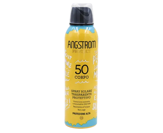 Angstrom Protect 50  Corpo Spray Solare Trasparente Protettivo 200 ml