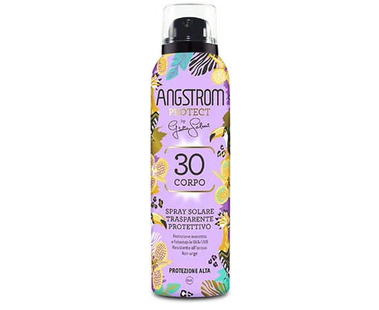 Angstrom Spray Solare Trasparente Corpo SPF 30 Protettivo Limited Edition 200 ml