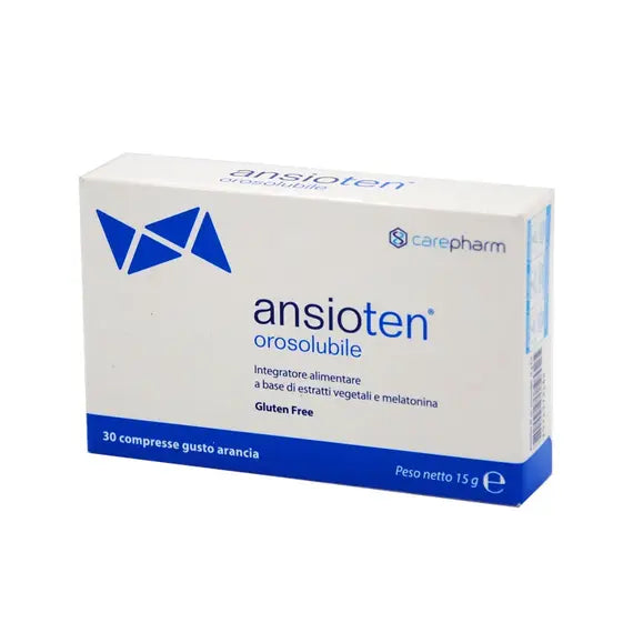 Ansioten Orosolubile Integratore Alimentare per Sonno 30 Compresse Gusto Arancia | Acquista Online su Farmaclick