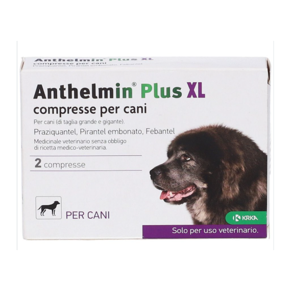 Anthelmin Plus Xl Compresse per Cani di Taglia Grande / Gigante 2 Pezzi | Acquista Online su Farmaclick
