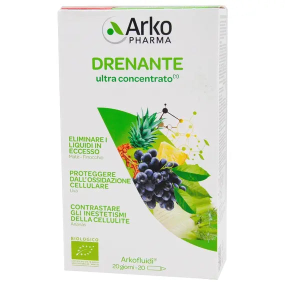 Arkopharma Drenante Ultra Concentrato Bio 20 Flaconcini | Acquista Online su Farmaclick