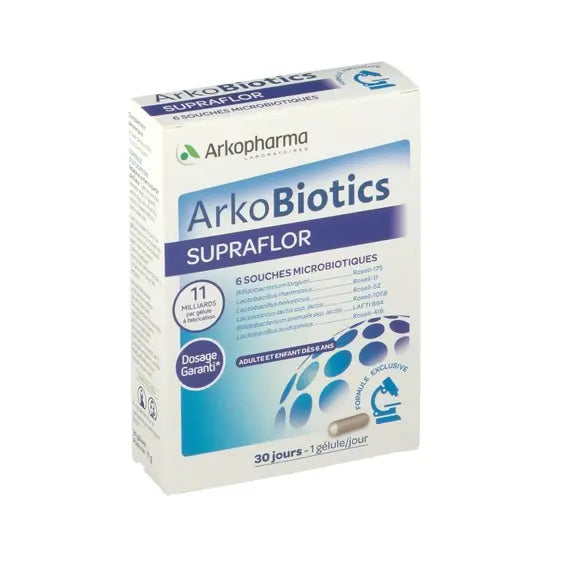 Arkopharma Arko Biotics Supraflor Integratore Alimentare a Base di Fermenti Lattici 30 Capsule | Acquista Online su Farmaclick