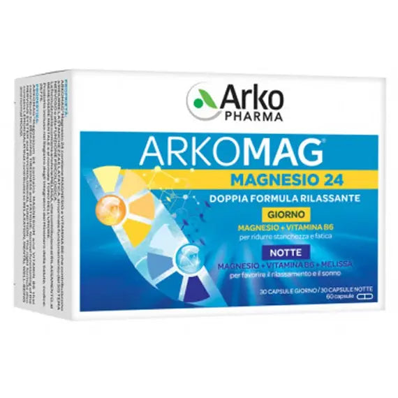 Arkomag Magnesio 24 Notte e Giorno 60 Capsule | Acquista Online su Farmaclick