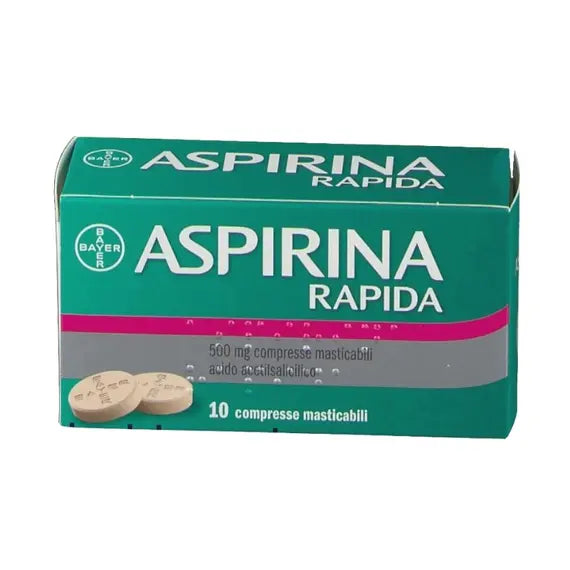 Aspirina Rapida 500 Mg 10 Compresse Masticabili | Acquista Online su Farmaclick