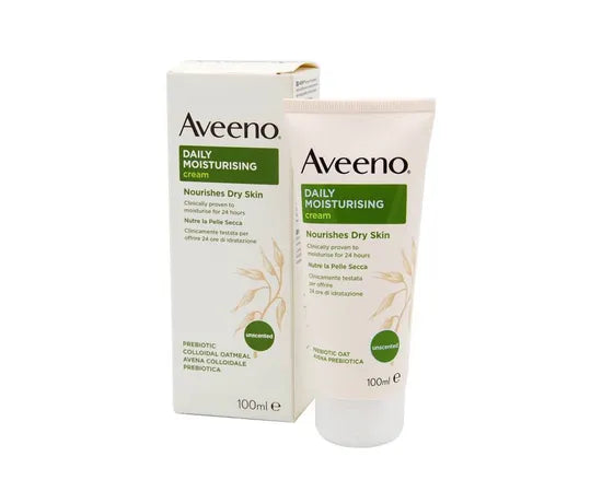 Aveeno Daily Moisturising Crema Idratante Viso E Corpo Per Pelle Secca 100 Ml
