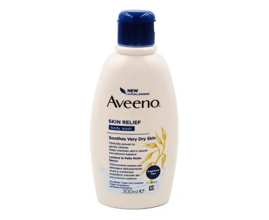 Aveeno Skin Relief Body Wash Bagno Doccia Pelle Secca 300 Ml