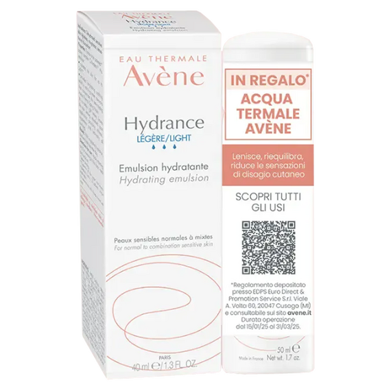Avene Hydrance Legere 40 Ml in Omaggio Acqua Termale 50 Ml | Acquista Online su Farmaclick