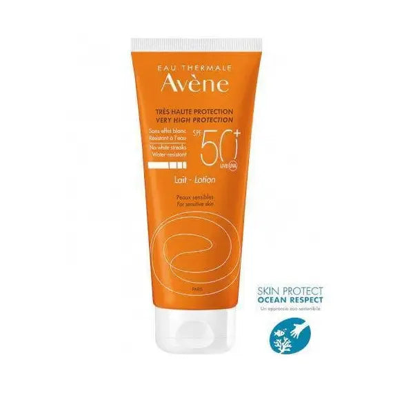 Avene Latte Viso Corpo Anti Secchezza Spf 50+ Pelle Sensibile 100 Ml | Acquista Online su Farmaclick