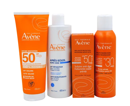 Promozione Solari Pacchetto Eau Thermale Avène + Borsa Mare in Omaggio