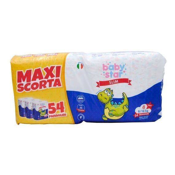 Baby Star 54 Pannolini Slim Maxi 4 Scorta | Acquista Online su Farmaclick