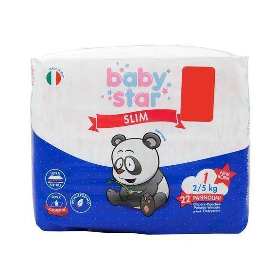 Baby Star 22 Pannolini 1 New Born 2-5kg | Acquista Online su Farmaclick