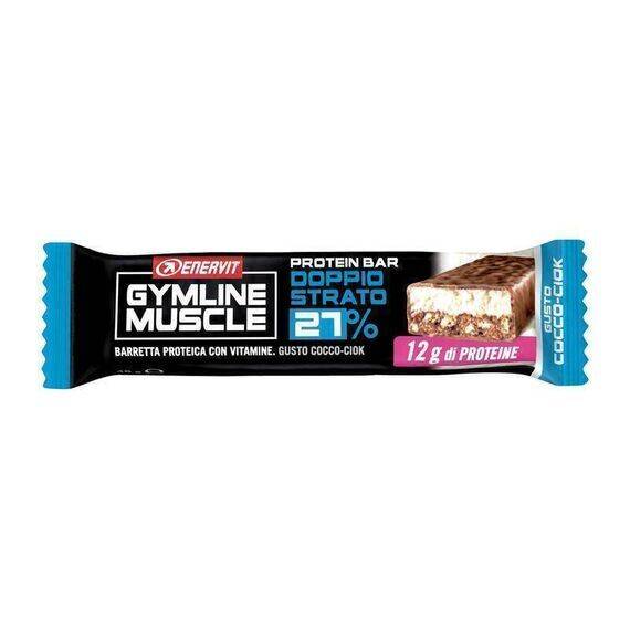 Gymline Muscle Barretta Proteica Doppio Strato 27% Gusto Cocco 45g | Acquista Online su Farmaclick