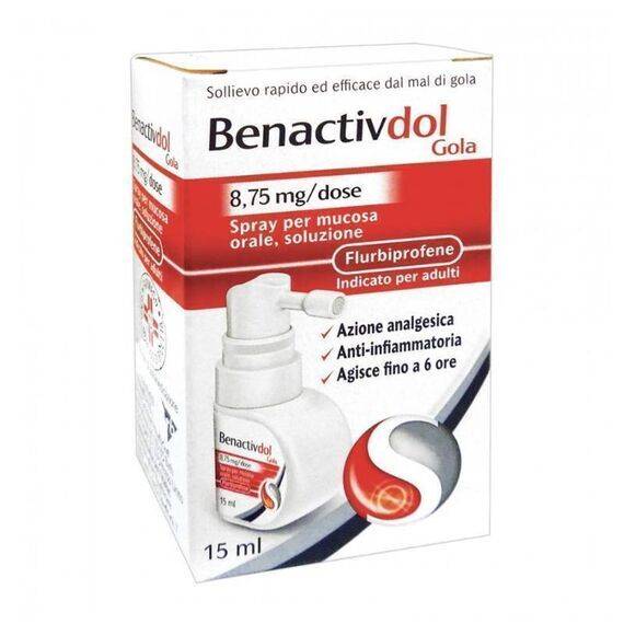 Benactivdol Gola 8,75 Mg/dose Spray per Mucosa Orale Soluzione 15ml | Acquista Online su Farmaclick