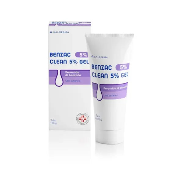 Benzac Clean Gel 5% Medicinale per il Trattamento Dell'acne 100 G | Acquista Online su Farmaclick