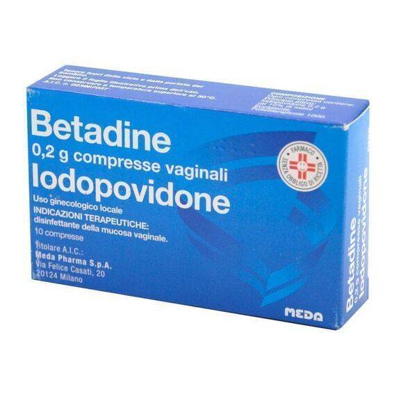 Betadine 10 Compresse Vaginali 200 Mg | Acquista Online su Farmaclick