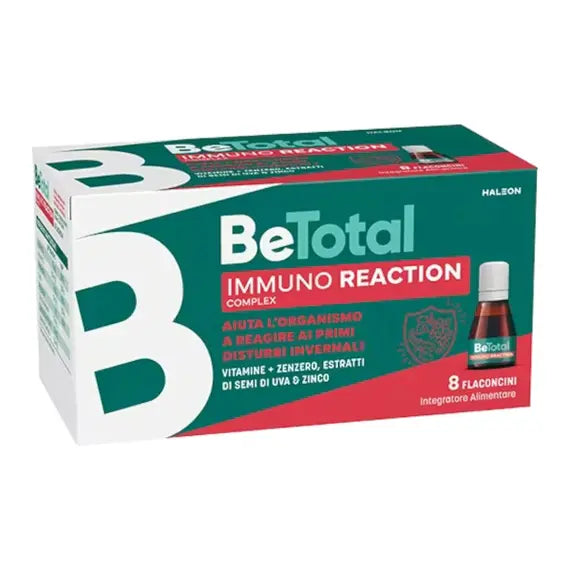 Betotal Immuno Reaction Integratore per i Malanni Stagionali 8 Flaconcini Gusto Zenzero | Acquista Online su Farmaclick