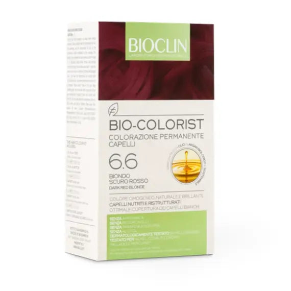 Bioclin Bio Colorist Colorazione Permanente Capelli con Olio di Argan Biologico 6.6 Biondo Scuro Rosso | Acquista Online su Farmaclick