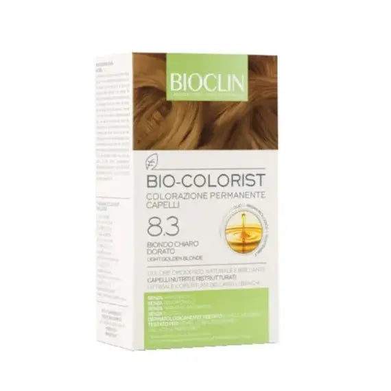 Bioclin Bio Colorist Colorazione Permanente Capelli con Olio di Argan Biologico 8.3 Biondo Chiaro Dorato | Acquista Online su Farmaclick