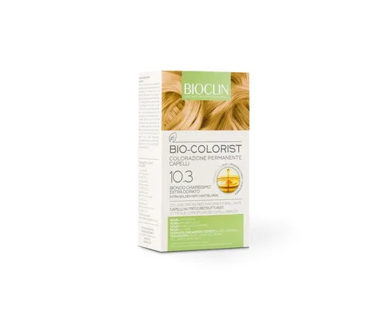 Bioclin Bio Colorist Colorazione Permanente Capelli Con Olio Di Argan Biologico 10.3 Biondo Chiarissimo Extra Dorato