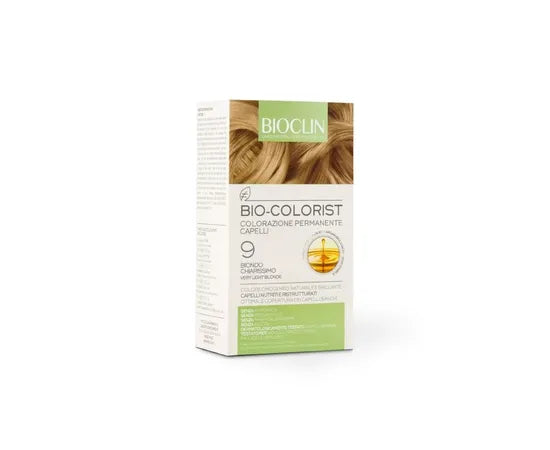 Bioclin Bio Colorist Colorazione Permanente Capelli Con Olio Di Argan Biologico 9 Biondo Chiarissimo