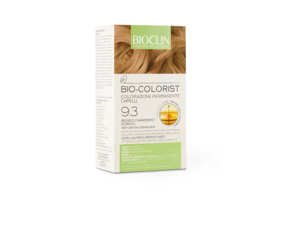 Bioclin Bio Colorist Colorazione Permanente Capelli Con Olio Di Argan Biologico 9.3 Biondo Chiarissimo Dorato