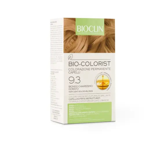 Bioclin Bio Colorist Colorazione Permanente Capelli con Olio di Argan Biologico 9.3 Biondo Chiarissimo Dorato | Acquista Online su Farmaclick