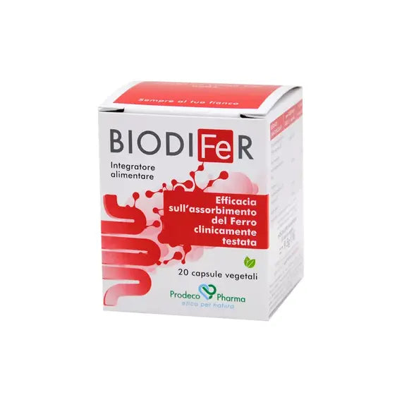 Biodifer Integratore di Ferro 20 Capsule Vegetali | Acquista Online su Farmaclick