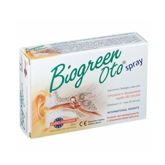 Biogreen Oto Spray Europharma Soluzione Otologica Rimozione e Dissoluzione Cerume 13 Ml | Acquista Online su Farmaclick