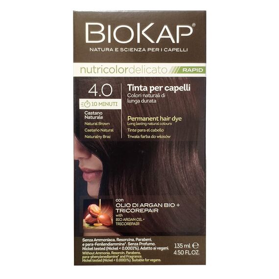 Biokap Nutricolor Rapid Tinta 4.0 Castano Naturale | Acquista Online su Farmaclick