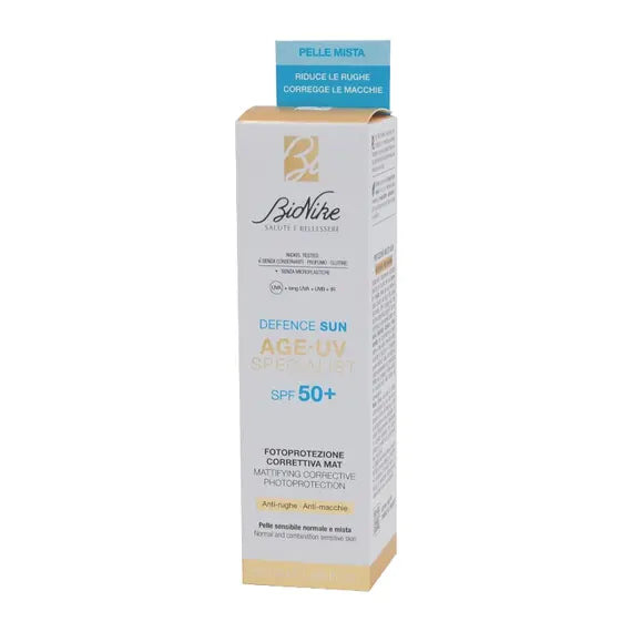 Bionike Defence Sun Age-uv Specialist Fotoprotezione Correttiva Mat Spf 50+ 50 Ml | Acquista Online su Farmaclick
