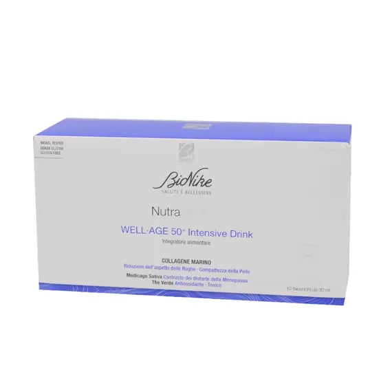 Bionike Nutraceutical Well Age 50+ Intensive Drink Integratore Alimentare di Collagene 10 Flaconcini | Acquista Online su Farmaclick