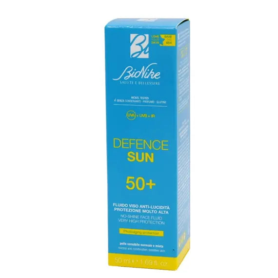 Bionike Defence Sun 50+ Fluido Viso Antiluciditã Protezione Molto Alta Spf50+ 50 Ml | Acquista Online su Farmaclick
