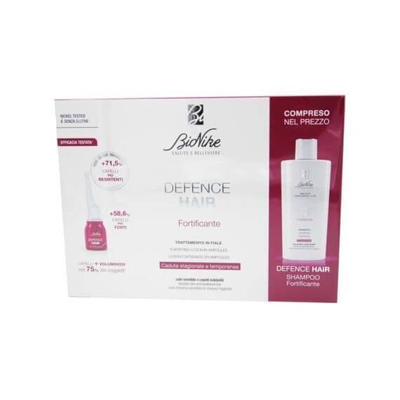 Bionike Defence Hair Trattamento Fortificante 21 Fiale Monodose e Shampoo Fortificante 200 Ml | Acquista Online su Farmaclick
