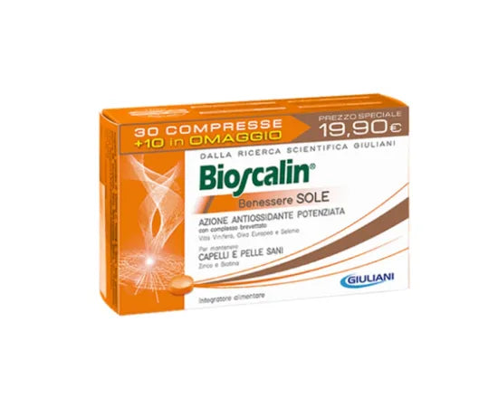 Bioscalin Benessere Sole Antioxidatives Nahrungsergänzungsmittel 30 + 10 Gratis Tabletten