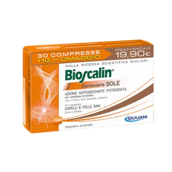 Bioscalin Benessere Sole Integratore Alimentare Antiossidante 30 + 10 Compresse Omaggio | Acquista Online su Farmaclick