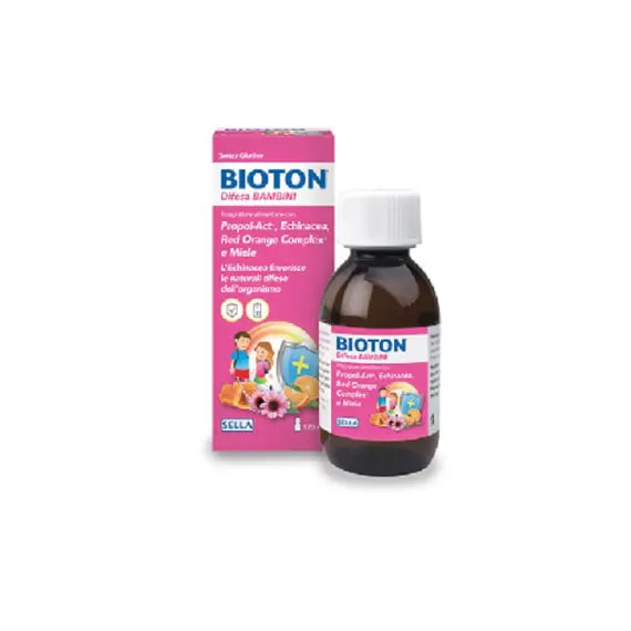 Bioton Difesa Bambini Sciroppo Integratore Alimentare per le Difese Immunitarie 120 Ml Aroma Fragola e Miele | Acquista Online su Farmaclick