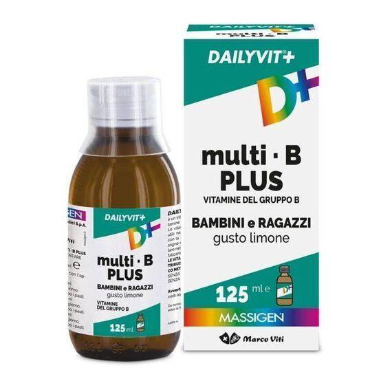 Dailyvit+ Multi B Plus Bambini e Ragazzi Viti Integratore per il Benessere Psico Fisico 125 Ml Gusto Crema Biscotto | Acquista Online su Farmaclick