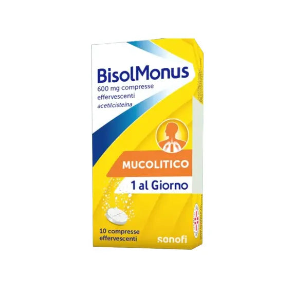 Bisolmonus 600mg per Tosse e Raffreddore 10 Compresse Effervescenti | Acquista Online su Farmaclick