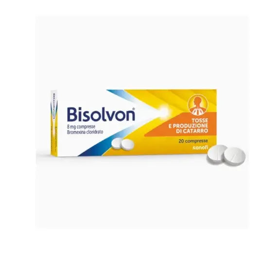 Bisolvon 8 Mg 20 Compresse Bromexina Cloridrato Mucolitico | Acquista Online su Farmaclick