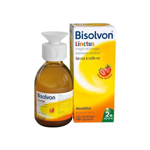 Bisolvon Sciroppo Bambini 4mg/5ml Gusto Fragola 200ml | Acquista Online su Farmaclick
