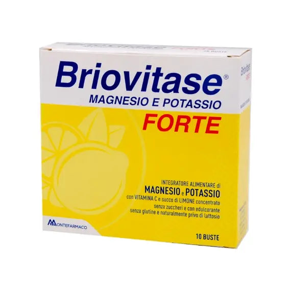 Briovitase Forte Magnesio Potassio Vitamina C Succo di Limone 10 Bustine | Acquista Online su Farmaclick