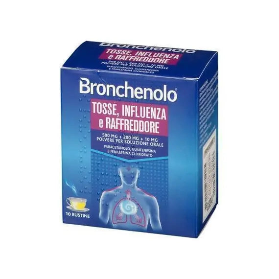 Bronchenolo Tosse Influenza e Raffreddore 10 Bustine | Acquista Online su Farmaclick