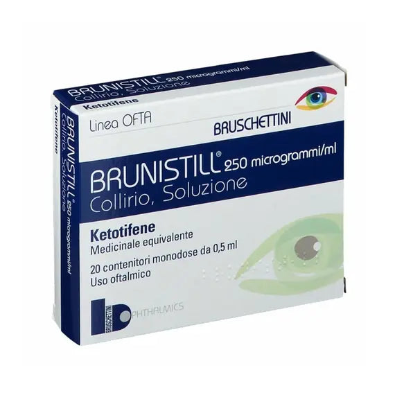 Brunistill 0,025% Collirio Soluzione 20 Flaconcini da 0,5 Ml | Acquista Online su Farmaclick