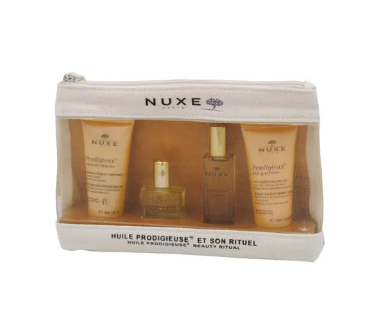 Nuxe Trousse Viaggio Huile Prodigieuse 4 Prodotti