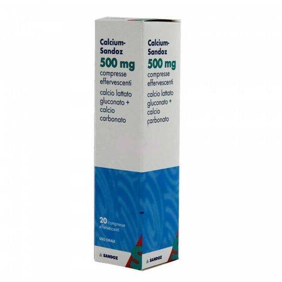 Calcium Sandoz 500 Mg 20 Compresse Effervescenti | Acquista Online su Farmaclick