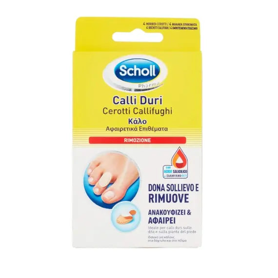 Dr. Scholl Cerotti Callifughi Calli Duri 4 Cerotti + 4 Dischetti | Acquista Online su Farmaclick