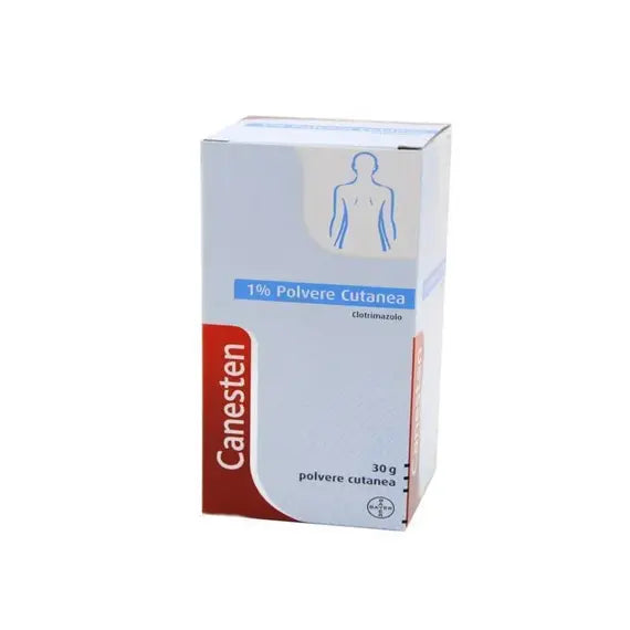 Canesten Polvere Cutanea 1% di Clotrimazolo 30g | Acquista Online su Farmaclick
