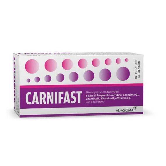 Carnifast Integratore Alimentare Contro Stanchezza e Affaticamento 30 Compresse Orodispersibili | Acquista Online su Farmaclick